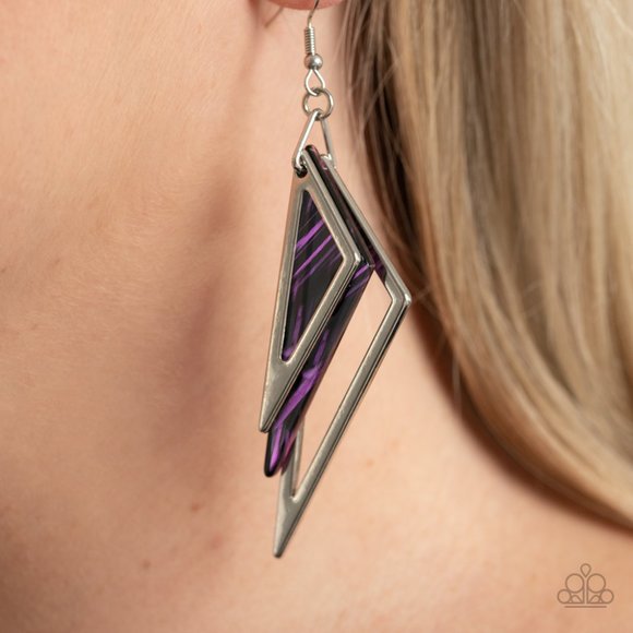 paparazzi Jewelry - 5/$25 Evolutionary Edge - Purple